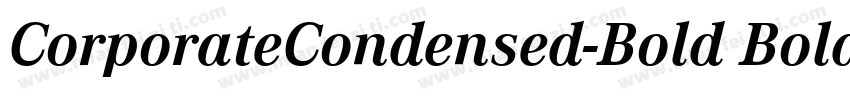 CorporateCondensed-Bold Bold字体转换
